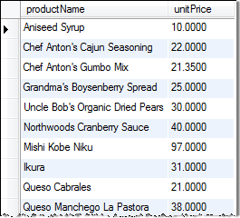 SQL NOT IN Example